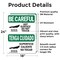 Signmission Hot Surface Sign, 24 in H x 18 in W, Vinyl Decal, Hot Surface Do Not Touch Bilingual OS-2PACK-BC-D-1824-L-10029 - alternate 4